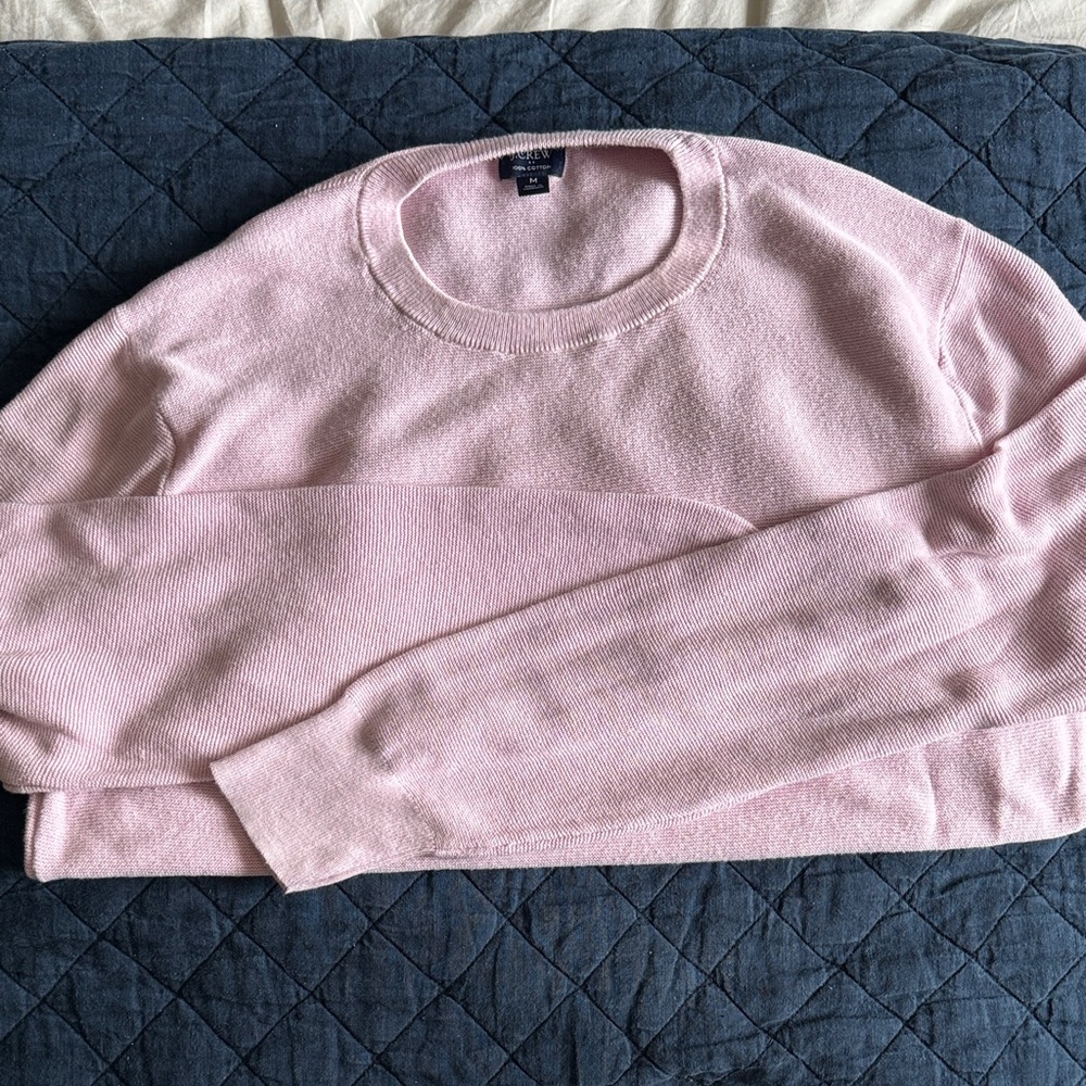 J. Crew Light Pink Crewneck Sweater